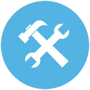 icon implementation blue - Services